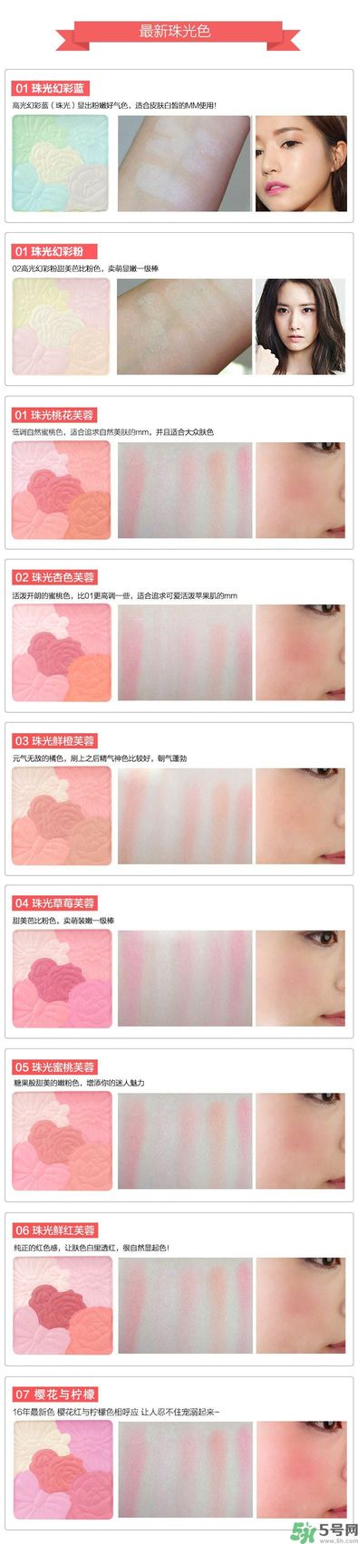 canmake花瓣腮紅色號(hào)對(duì)比圖？canmake五色花瓣腮紅試色