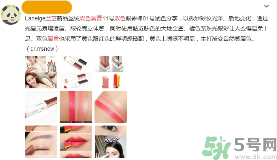 蘭芝雙色口紅哪個顏色好看？蘭芝雙色口紅怎么涂？