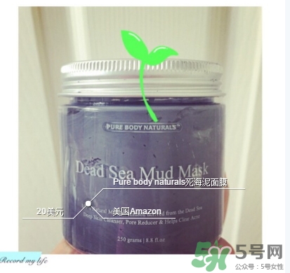 pure body naturals死海泥面膜怎么樣？