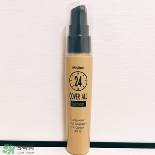 mistine24小時(shí)粉底液色號 mistine24小時(shí)粉底液試色