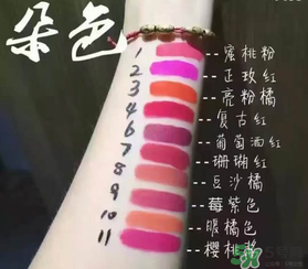 朵色唇釉哪個顏色好看？朵色唇釉色號圖片