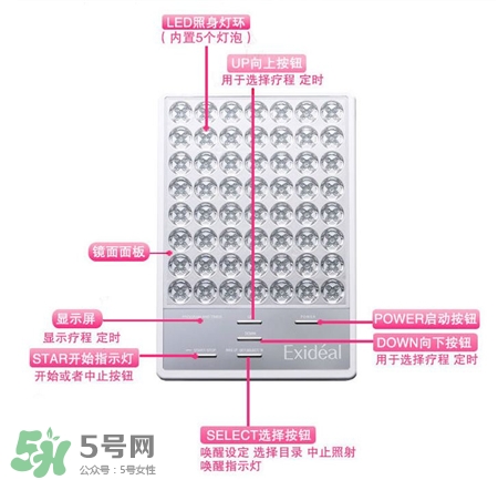 大排燈美容儀怎么用?Exideal大排燈使用說(shuō)明書