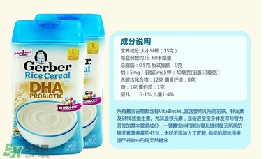 嘉寶dha米粉含鐵嗎？ 嘉寶dha米粉含鐵量多少？