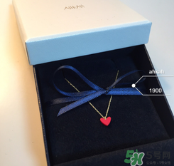 ahkah小紅心項鏈多少錢？ahkah紅心鎖骨鏈專柜價格