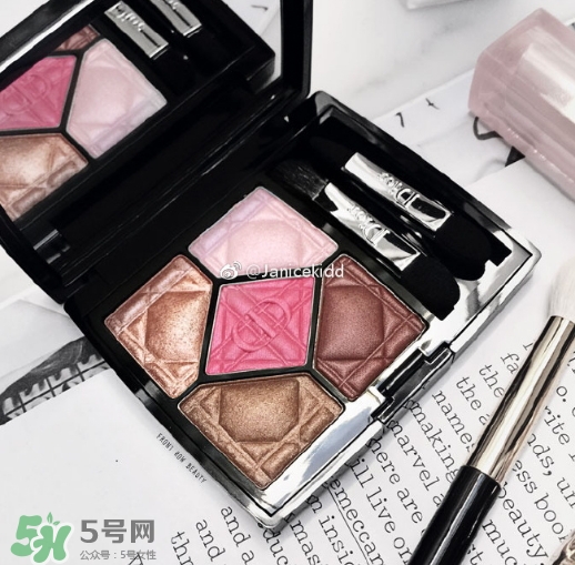 迪奧2017限定五色眼影多少錢(qián)？迪奧2017限定五色眼影色號(hào)試色
