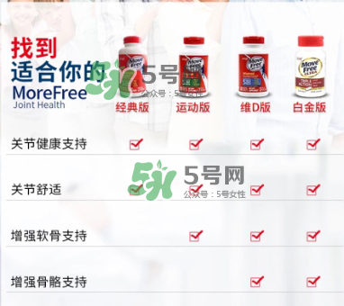 movefree紅藍綠區(qū)別 movefree維骨力有哪幾款？