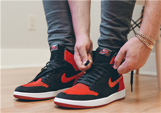 air jordan 1 flyknit banned上腳怎么樣？aj1編織款毛線鞋上腳效果