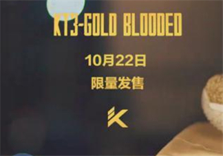 安踏kt3 gold blooded冠軍配色什么時(shí)候發(fā)售？