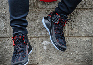 air jordan 32黑紅禁穿配色上腳效果怎么樣？