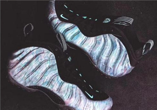 nike air foamposite one鮑魚噴實(shí)物什么樣？