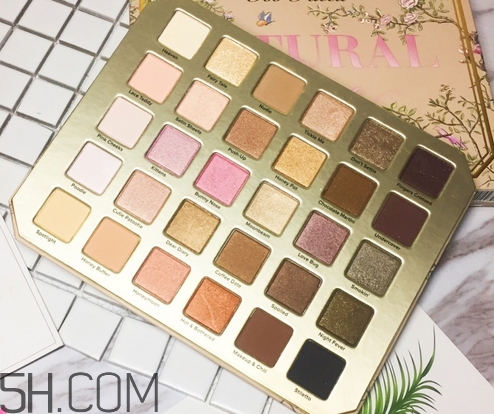 too faced natural love眼影盤(pán)試色_眼妝教程