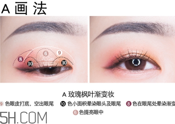 vnk十色眼影盤怎么畫？vnk云興霞蔚十色眼影畫法步驟