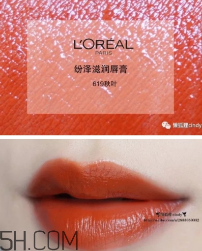 歐萊雅619秋葉試色 歐萊雅金管619好看嗎？