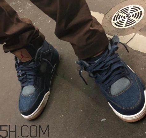 levis與air jordan 4聯(lián)名款實物什么樣_多少錢？