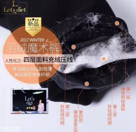lets diet羽絨褲怎么樣？lets diet兩款尺碼選擇