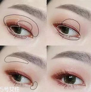 內(nèi)雙怎么畫眼影？使用啞光OR微珠光眼影