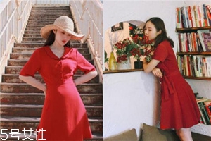 大紅色連衣裙怎么搭配？大紅色連衣裙搭配技巧